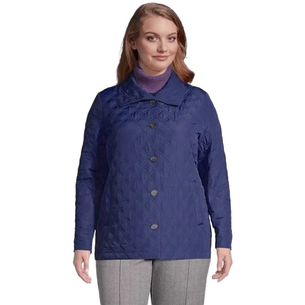 🆕 LANDS' END Women's Insulated Quilted Barn Jacket SIZE XL
